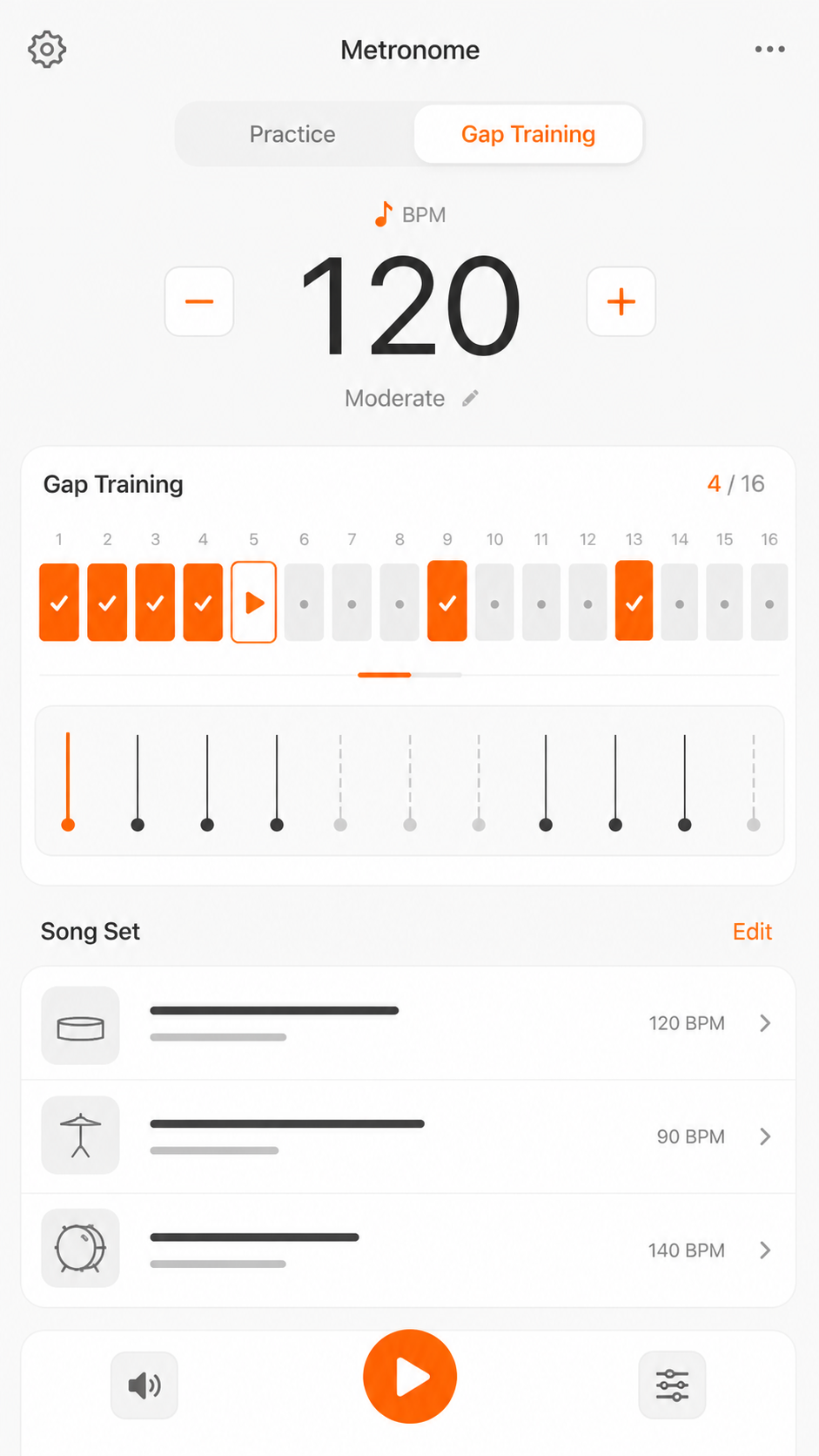Temporary iPhone gap training screen placeholder